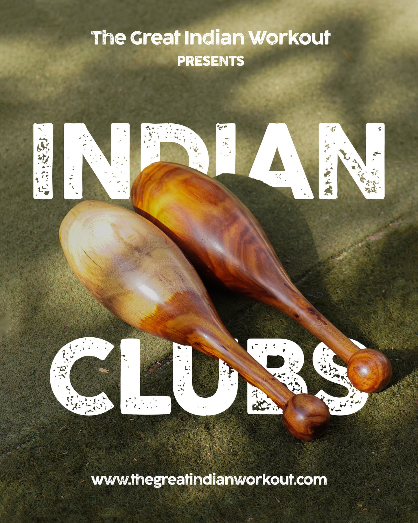 1.5kg each x Indian clubs pair in Rosewood (Sheesham)