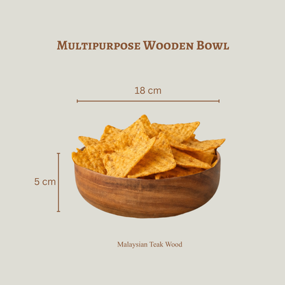 Multipurpose Wooden Bowl