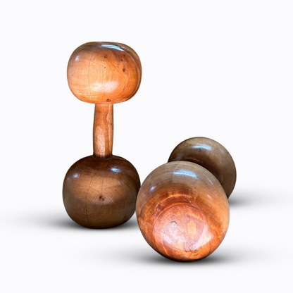 Solid Wood Dumbells 10pcs (set of 1-5kg pair)