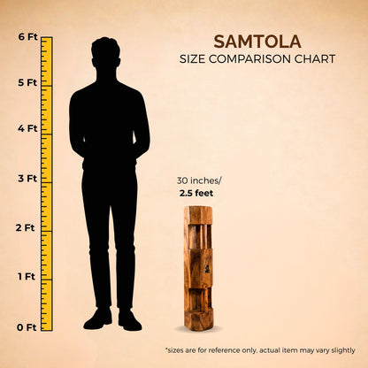 Samtola (Sumtola) Hexagonal shape | Wooden Barbell | Multipurpose equipment The Great Indian Workout
