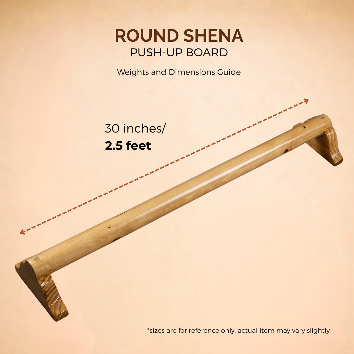 Round Shena (imported pine wood) x 1
