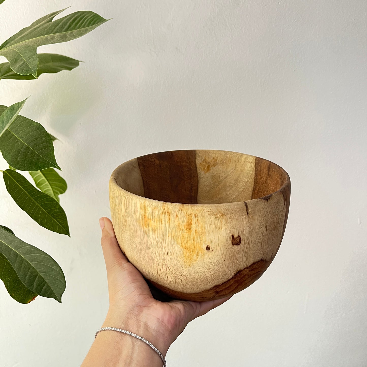 Wooden Bowl : Rustic Home Decor Serving Bowl :