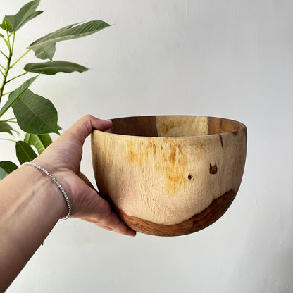 Wooden Bowl : Rustic Home Decor Serving Bowl :