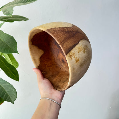 Wooden Bowl : Rustic Home Decor Serving Bowl :