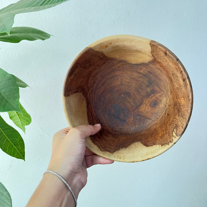Wooden Bowl : Rustic Home Decor Serving Bowl :
