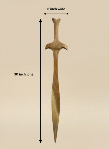 Sword #1 || Wooden Talwar for workout / Kalaripayattu / showpiece